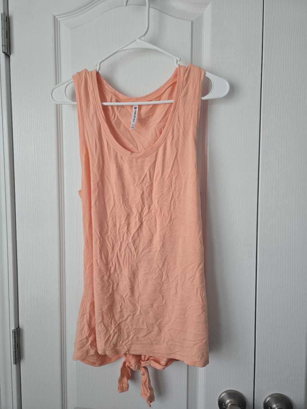 Fabletics Women’s Peach Tie-Hem Tank Top Size Xl